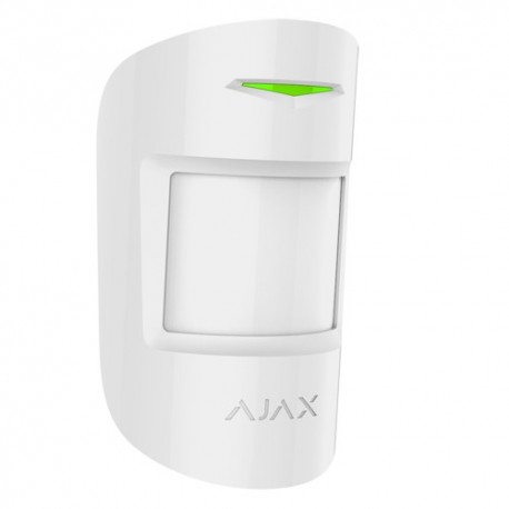 Ajax AJ-MOTIONPROTECTPLUS-W Detector PIR Dupla Tecnologia Imune a Animais Domésticos Branco - 0856963007019
