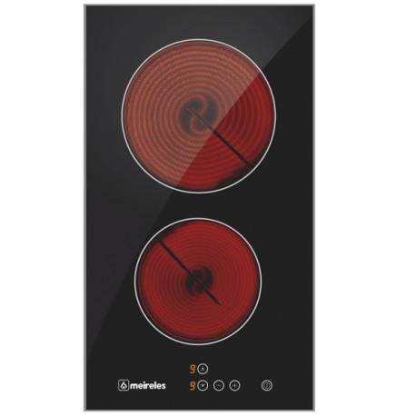 Placa Encastre Meireles Vitrocerâmica 2 Zonas Preto - MV 1312 - 5604409138057