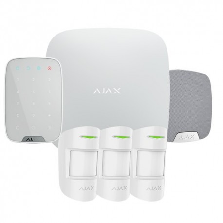 Ajax AJ-HUBKIT-PRO-KS Kit de Alarme Profissional Certificado Grau 2 Branco