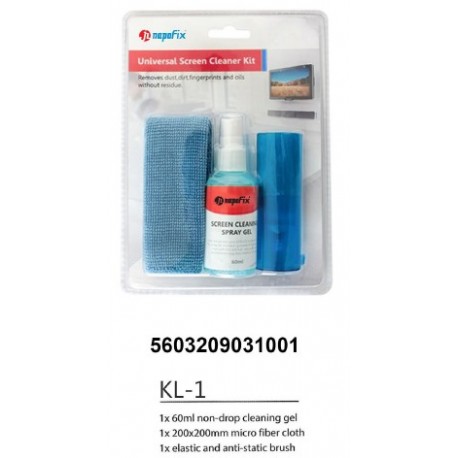 Gel Limpeza Napofix 60ml + Pano + Escova KL-1 - NAPKL-1 - 5603209031001