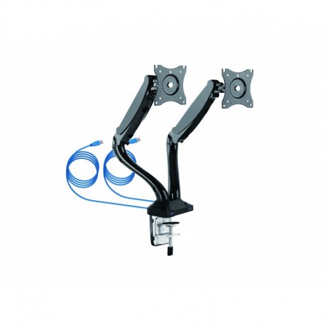 Suporte Mesa NAPOFIX 2x Monitores de 13P a 27P Rotação 360º com Braço USB - DM3200 - 5603209132005