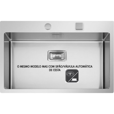 CUBA ESCOVADA RODI - BOX LUX 76 C/ VALVULA CESTA - 5604315268473