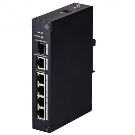 X-Security XS-SW06-DIN X-Security Switch de Mesa 4 RJ45 + 1 Gigabit Combo Port - 8435325434605