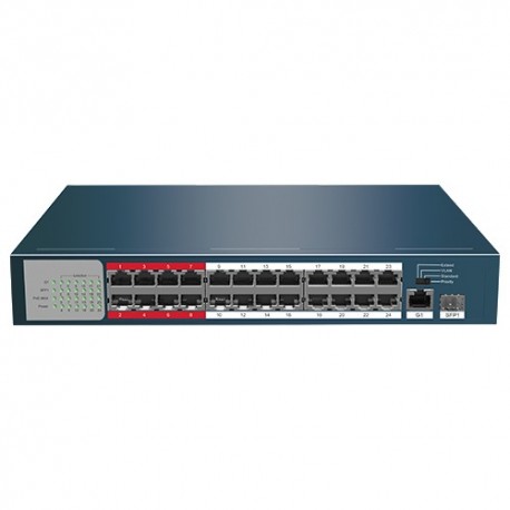 Safire SF-SW2624POE-225 Switch de Mesa PoE 24 Portas PoE + 2 Gigabit Combo Port - 8435325433479