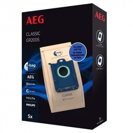 SACO ASPIRADOR AEG S-BAG 5 UNIDADES - GR200S - 7319599031528