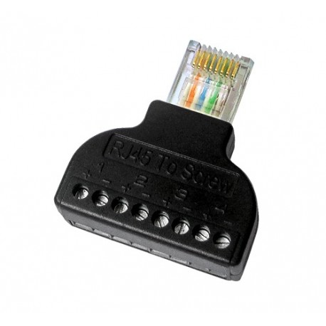 Oem CON300-BLOCK Adaptador de RJ45 a Terminal Conector RJ45 Macho 8 Terminais - 8435325436074