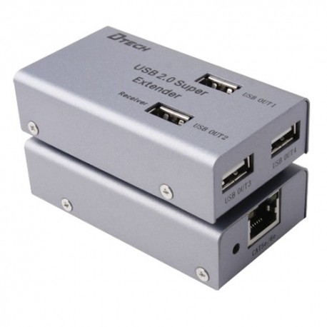 Oem USB-EXT-4 Extensor USB LAN 1 Entrada USB 4 Saídas USB até 50m - 8435325435947