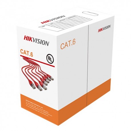 Hikvision DS-1LN6-UU Cabo UTP Categoria 6 Bobine de 305 m D 6.2 mm Laranja