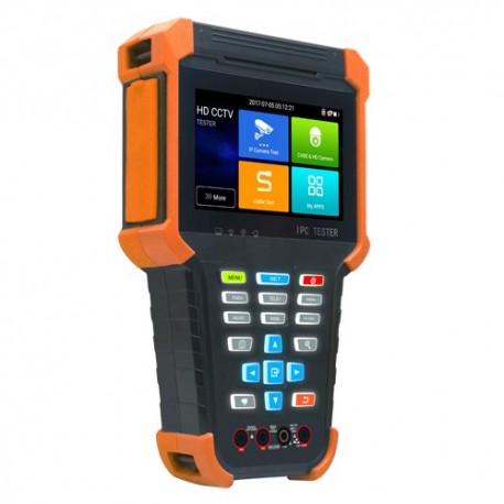 Safire SF-TESTER4-5N1-4K Testador CCTV Multifunções para Câmaras HDTVI HDCVI AHD CVBS IP até 4K 8Mpx com LCD CORES 4" Wi-Fi Li-ion Recarregável - 8435325437132