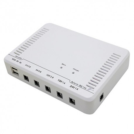 Oem UPS-DC5V-24V-12AH Bateria Recarregável Li-Ion 12000 mAh 24 W Output 5/9/12/19/24 VDC - 8435325437712