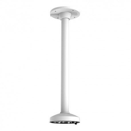 Hikvision DS-1271ZJ-140 Suporte de Tecto Altura 56,5 cm para Câmaras Dome com Passador de Cabos Apto para Exterior Alumínio Branco