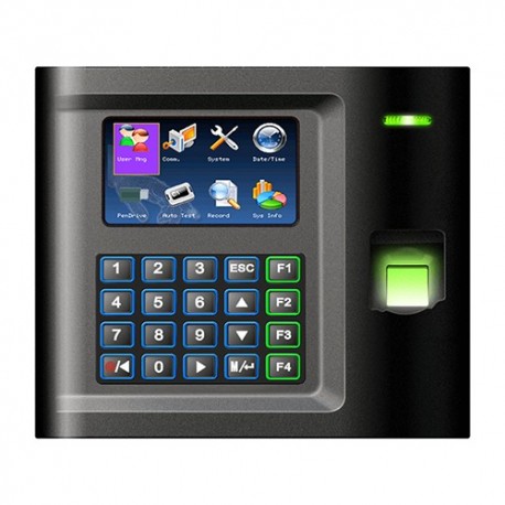 Zkteco ZK-US10C-ID Controlo de Presença Leitor Biométrico Impressão Digital Cartão EM RFID e Teclado TFT 3" TCP IP RS232 USB Flash - 8435452811027