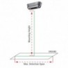 Safire SF-IPCOUNT-002Y Contador de Pessoas IP para Tecto 1/3" 2 mm Duplo Sensor Alarmes PoE IR3m WEB CMS Smartphone e NVR com Estatísticas e Reports - 8435325439143