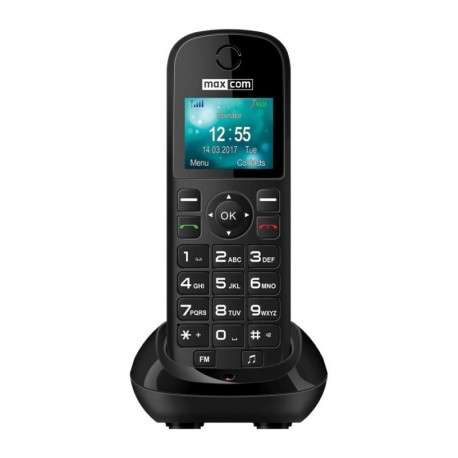 Telefone Fixo Maxcom Comfort MM35D Single SIM 2G Preto - 5908235973999