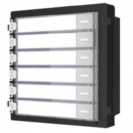 Safire SF-VIMOD-KEY6 Módulo de Extensão Teclado 6 Botões Mecânicos com Etiquetas LED Chamada a Diferentes Monitores IP65 - 8435325440354