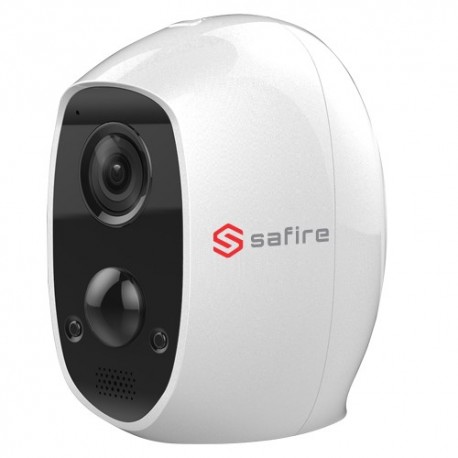 Safire SF-IPCU003-BAT-2W Câmara IP Wi-Fi a Bateria 1080p 2.2 mm PIR IR7.5m Audio IP65 SD CMS APP Smartphone - 8435325435718