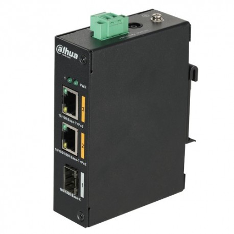 X-Security XS-SW0302HIPOE-G60DIN Switch 2 Portas PoE RJ45 HiPoE + 1 Porta SFP Uplink 10/100/1000 mb/s - 8435325441276