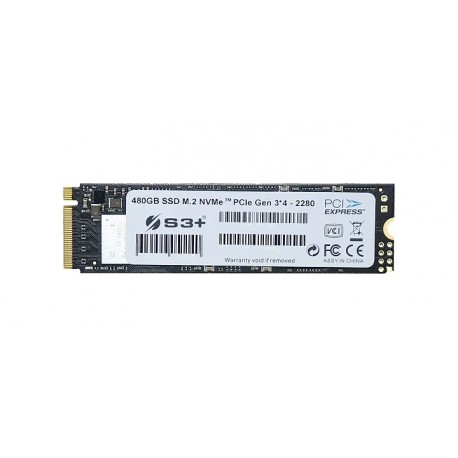 Disco Interno SSD S3+ M.2 480GB NVMe PCIe - 7629999058842