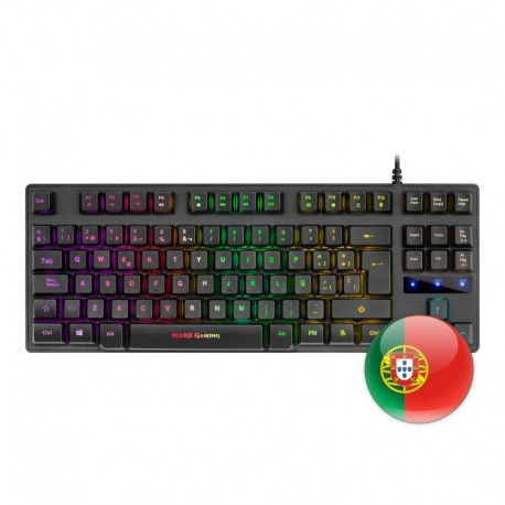 Teclado MARSGAMING Compact TKL H-MEC. Portugues - MKTKLPT