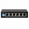 Safire SF-SW0604POE-60 Switch PoE 4 Portas PoE + 2 Uplink RJ45 até 100 Mbps 1.2 Gbps 30 W - 8435325440071
