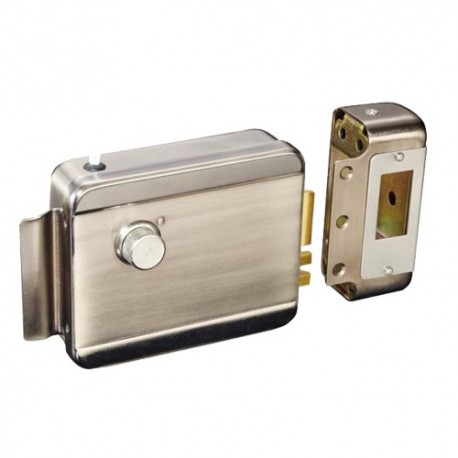 Oem ABK-702A-L Fechadura de Superfície Electromecânica Esquerda Programável Sinal LED Sensor de Estado Fail Safe (NC) 12 VDC para Portas de Madeira Metal Vidro e RF - 8435325441597