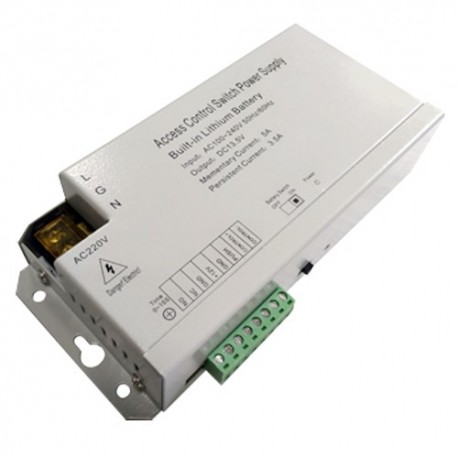 Oem AC-12DC3A-BAT Fonte de Alimentação Exclusivo para Controlo de Acesso AC 220 V - DC 13,5 V 3500 mA com Bateria Auxiliar Incluída - 8435325441467
