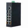 X-Security XS-SWI1108HIPOE-G120DIN Switch Industrial 8 Portas PoE (RJ45) + 2 Portas Gigabit (SFP) + 1 Porta Uplink Gigabit até 1000 Mpbs 120 W DIN - 8435325441283