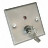 Oem YKS-850LS Botão de Abertura da Porta com Chave Encastre Aço Inox NO NC COM TAMP LED 3 A DC 36 V - 8435325441689