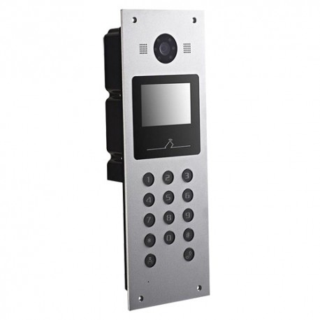 Safire SF-VI120E-IP Videoporteiro IP Encastre para Apartamentos Acesso Cartão ou Código 1.3 Mpx Áudio Bidireccional Alumínio IP65