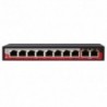 Safire SF-SW1008POE-96 Switch 8 Portas PoE RJ45 + 2 Uplink RJ45 até 100 Mbps 2 Gbps 96 W - 8435325444444