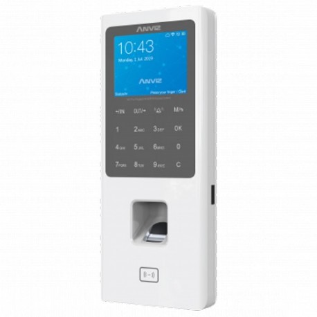 Anviz W2-PRO Leitor Biométrico Autónomo TFT 2.8" Impressões Digitais EM RFID e Teclado