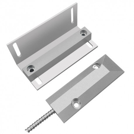 Oem MC-RMMC-L Contacto Magnético Reed de Alta Potência para Persianas e Portas Metálicas de 2 Fios Instalação em Metal Suporte em L - 8435325444819
