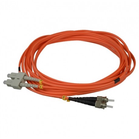 Oem FB-SCST-DXMM-5 Cabo de Fibra Duplex Multimodo Conector SC a ST cor Laranja 5 metros - 8435325442143