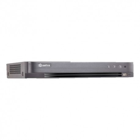 Safire SF-XVR8108AS-4KL Videogravador 5n1 8 CH Video até 8 Mpx 8+8 IP 1 CH Audio Coaxial Alarmes PTZ 1 HDD HDMI 4K VGA e CVBS - 8435325446523