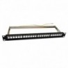 Blank Patch Panel With Cable Management 24 Ports. Cat5e/Cat6 FTP. Black - 8056045871077