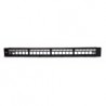 Professional Modular Blank Patch Panel with Cable Management 24 Ports UTP Black - 8054392614798