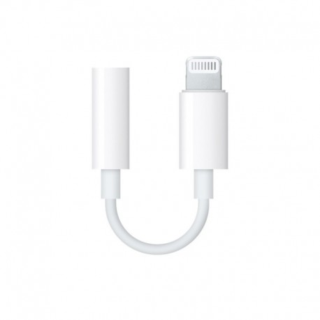 Apple MMX62ZM/A Lightning to 3.5 mm Headphone Jack Adapter White - 0190198001795