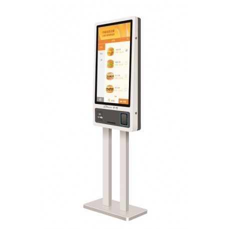 Quiosque Duplo Zonerich 32P J1900 4GB 64GB SSD + Impressora 80mm Seiko + NFC + Leitor 2D QR Code