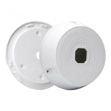 Oem CBOX-JB311 Caixa de Conexões para Câmaras Dome Instalação Teto ou Parede Apto para Uso Exterior Plástico Branco