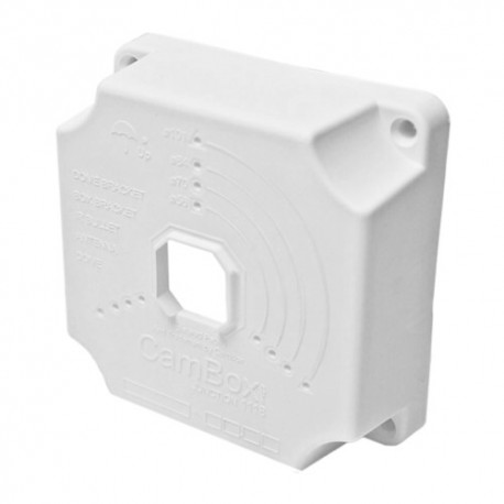 Oem CBOX-NX1-1118 Caixa de Conexões para Câmaras Bullet ou Dome Instalação Teto ou Parede Apto para Uso Exterior Plástico Branco