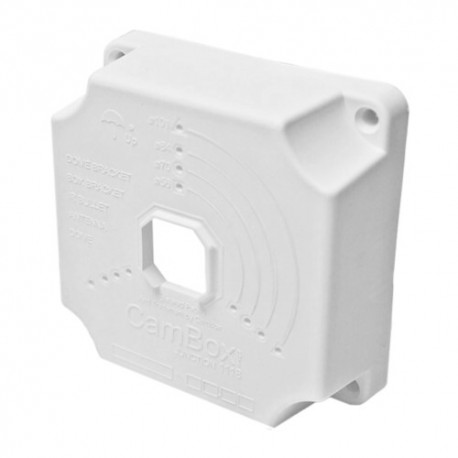 Oem CBOX-NX1-1118 Caixa de Conexões para Câmaras Bullet ou Dome Instalação Teto ou Parede Apto para Uso Exterior Plástico Branco