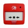 DMTech DMT-D9000-MCP-R Botão Rearmável Convencional EN54-1 Indicador LED de Encastre ou Superfície Cor Vermelho