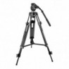 Oem TRIPOD-2M Tripé Profissional Extensível de 3 Seccões até 189 cm Apto para Exterior com Barra Estabilizadora Carga Máxima 8 kg Preto