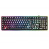 TECLADO MARS GAMING MK320 FULL RGB H-MECHANICAL PADDED PALMREST BLACK - PT - MK320PT - 4710562754056