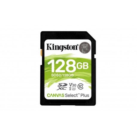SD Kingston Technology Canvas Select Plus 128 GB SDXC Class 10 UHS-I SDHC100MB/s-85MB/s - 0740617298055