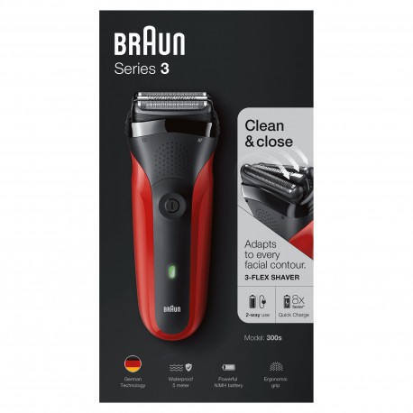 Máquina Barbear Braun - 300RED - 4210201163343