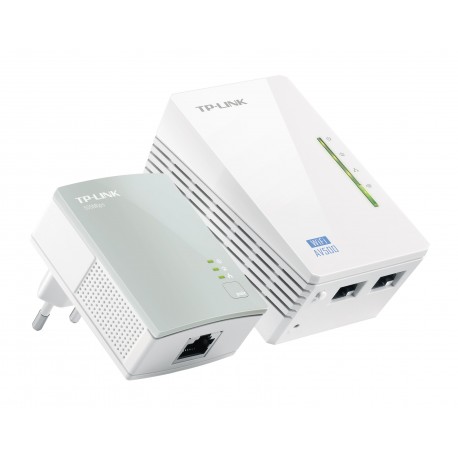Kit 2 Adap PowerLine TP-Link 500Mbps c/Wir n 300Mbps