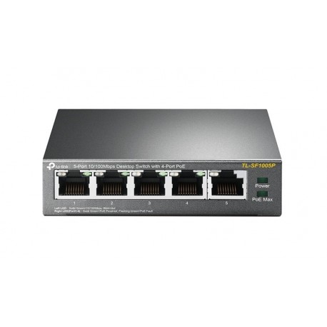 Switch TP-Link 5portas 10/100Mbps POE - TL-SF1005P