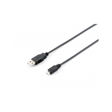 Cabo EQUIP USB 2.0 A/M to Micro Usb B/M 1,8m, preto - 128523