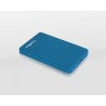 Caixa p disco externo acabam borracha Azul 2.5P USB 3.0 -CoolBox 2543-6